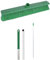 Robert Scott Stiff Washable Broom Head 45cm and 125cm Hygiene Handle for Indoor and Outdoor Sweeping (Green)