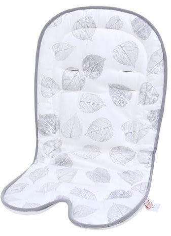 LAT Universal Sitzauflage für Buggy, Atmungsaktive Einlage für Kinderwagen Sitzeinlage für Baby-Esszimmerstühle, Hochstühle, Buggy und Babyschale (Grau)