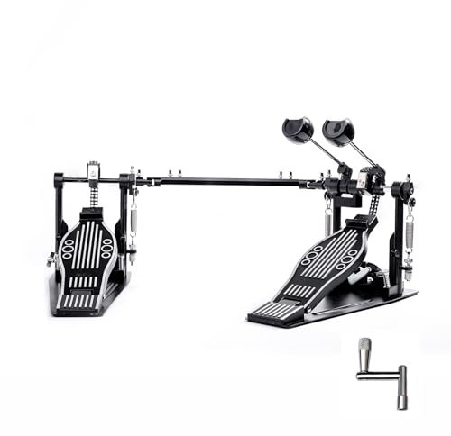 Vaisoeny Fußmaschinen,Double Bass Kick Drum Pedal mit Doppelkette,Doppel Pedal(V-ST13)