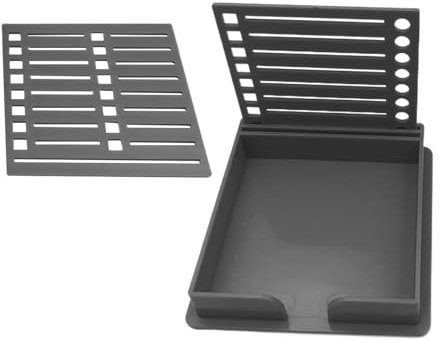 Haftnotizhalter Mit Schablone Haftnotizhalter Mit Vorlage,Notizblockspender Coppler Ausrüstung Tiegelgestelle Notizen Aufbewahrung Moderner Notizhalter Bleistifthalter