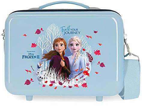 Disney Frozen La Reine des Neiges Trust your journey Trousse de toilette adaptable Bleu 29x21x15 cms ABS