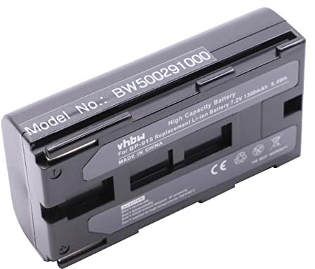 vhbw Akku kompatibel mit Canon Vistura XL1S, XL1, XL2, XM2, XM1, XV1, XH G1, XH A1 Videokamera Camcorder (1300 mAh, 7,2 V, Li-Ion)
