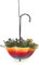 DanDiBo Blumenampel Metall Hängeampel mit Topf Innen Außen Regenschirm Hängepflanzen 57-72 cm 96258 Pflanzenhänger Blumenhänger Topfhänger Blumen (57cm)