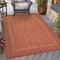 HomebyHome In & Outdoor Teppich Wetterfest Sisal Optik 120x170 cm Kupfer - Balkon Teppich Wasserfest, Waschbar, Flachgewebe - Ideal für Küche, Camping, Garten und Terrasse