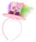 Freebily Damen Paillette Feder Bowknot Top Hat Stirnband Shiny Sequins Mini Zylinder Hut Haarreif Halloween Abschlussball Karneval Party Kostüme Zubehör 1 Stück One Size