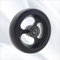 Ersatzräder, Vorderräder für Rollstühle，100mm/120mm Ersatzräder Rollstuhl Vorderrad,PU,Mit Lager,Universal Rollstuhl Ersatz Rad Zubehör, Rot (Farbe : Schwarz, Größe : 120mm/5in)