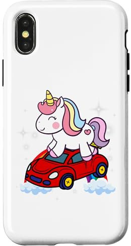 iPhone X/XS Unicorn Riding Toy Car Women Men Kids Teens Boys Girls Child Case