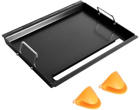 Outspark Grilleinsätze in voller Größe für Weber Spirit 200 Series Gasgrills, Flat Top Grillplatte Ersatz für Weber Spirit I & II E-210 S-210 E-220 S-220 Serie, Karbonstahl