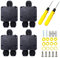 4 PCS IP68 Waterproof Junction Box: 3-Way Electrical Junction Box Outdoor Waterproof Wire Connectors for Cables with 5 mm - 15 mm Diameter