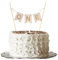 Cake Topper 1. Holz Tortendeko 1. Handgefertigter Kuchentopper Banner für Jungen und Mädchen Geburtstagskuchen Dekorationen