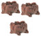 Toddmomy 3pezzi Piantana Cemento Imitazione Ceppo per Piante Grasse Vaso Decorativo per Giardino e Interni Design Creativo e Versatile per Amanti del