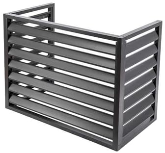 GAOAZHEN Air Conditioner And Heat Pump Cover, Mini Split Air Conditioner Cover, Aluminum Hide Air Conditioner Noise Reduction Outside Units Cover,100x70x50cm, Black