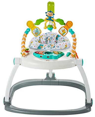 Fisher-Price Centro Attività Salvaspazio Colorato, Salterello con Giochi, Giocattolo per neonati, FDG98