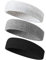 YUANQIAN Sport Stirnband Schweißband, Anti- Rutsch Kopf schweissband,Yoga Atmungsakti Stirnband Elastisch HaarbandJoggen, Volleyball, Yoga, Fitness, Radfahren für Damen und Herren (3PCS)