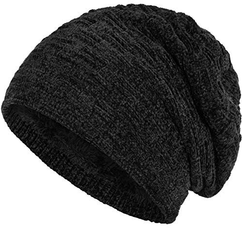 Compagno Gefütterte Mütze Herren Damen Wintermütze Beanie Strickmütze Winter Weihnachten Haube Hat Cap Männer Frauen