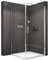 Paroi de douche d'angle, en verre véritable NANO de 6mm EX416S - 80 x 80 x 195 cm, Dimension paroi de douche:80x80cm, Receveur:avec receveur en Mepa BW-5