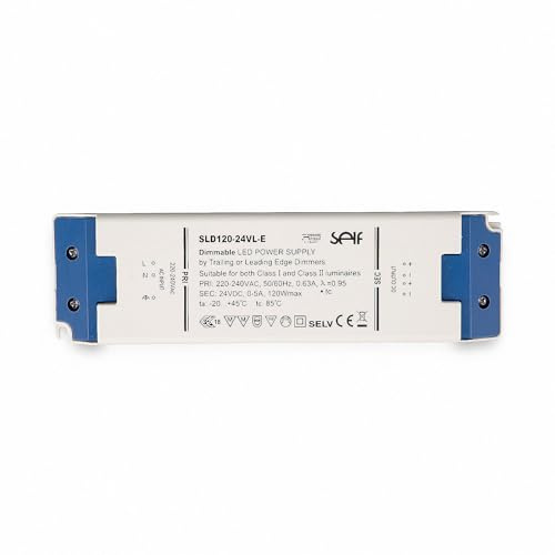 SLD120-24VL-E LED Netzteil Trafo Triac dimmbar SELF SLD120-24VL-E 24 V/DC/0-0,2A 0,2A 120 W IP20 dimmbar Transformator für LED Beleuchtung