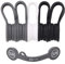 SUNFICON Kabel-Organizer, magnetische Kabel-Clips, Ohrhörer, Kabelwickler, Lesezeichen-Clips, Whiteboard, Notiztafel, Kühlschrankmagnete, USB-Kabel-Manager, Kabelbinder, für Zuhause, Weiß, Schwarz
