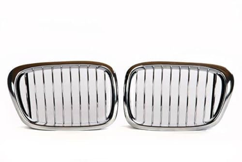 DM Autoteile 2x Grill Kühlergrill Grill Set Chrom passend für 5er E39 + M-Paket M5 95-03