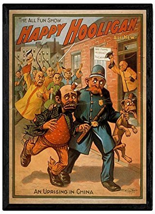 Nacnic Vintage Poster Hooligans. Blätter für Interieur mit klassischen und antiken Werbebildern zu dekorieren. Gemälde Retro-Dekor. A4-Format