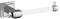 Amerock BH36061C26 Porta Carta igienica, Trasparente/cromata, Toilet Paper Holder