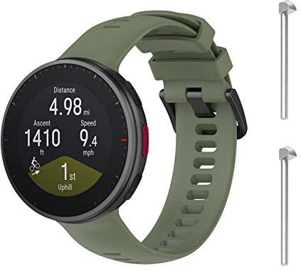 WEINISITE Armband für Polar Vantage V2, Frauen Männer Sport Armbänder Uhrenarmbänder Silikon Ersatzarmband Kompatibel mit Polar Vantage V2 Watch (Grün)