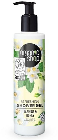 GEL DE DUCHA REFRESCANTE «JAZMÍN Y MIEL» DE ORGANIC SHOP, 280 ML