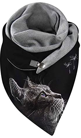 Damen Schal Baumwolle Dreieckstuch Frauen Winterschal Herbstschal Warm Dreieck Schal Halstuch Scarf