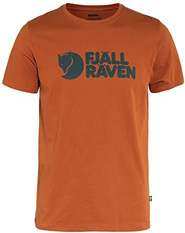 Fjällräven Herren Logo M/T-Shirt, Terracotta Brown, S EU