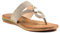 Ladies Ezra Rose Gold Toe Post Sandal 8 Rose Gold