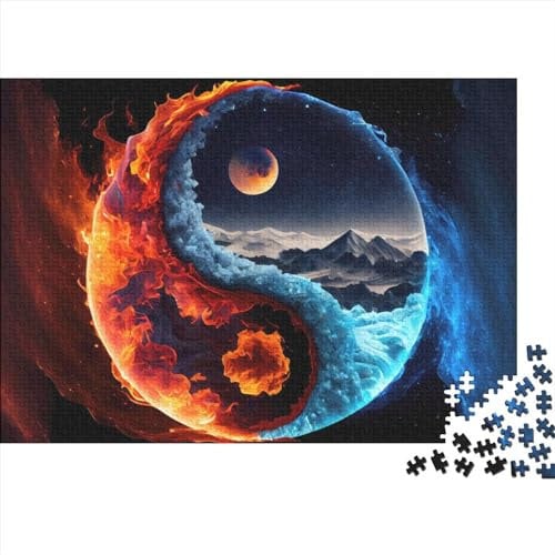 Puzzle Yin- Und Yang-Ebenen, 1000 Teile, Puzzle Für Erwachsene, Holzpuzzle, Geeignet Für Erwachsene Und Kinder Über 12 Jahre, Tolles Geschenk Für Erwachsene, 75X50CM