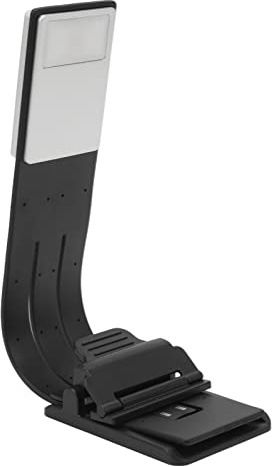 Akozon Clip Book Read, Clip Book Read Light 3 Farbtemperatur USB-Kabel Stepl Dimming Leselampe für Schlafzimmer