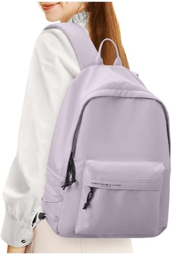 HYC00 School Backpack for Girls Teenagers Casual Daypacks Women Lightweight School Bags for Girls Secondary High School Fit 14 Inch Laptop Rucksack Backpack for School College Bookbag,Purple