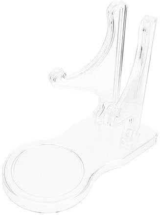 JOINPAYA Acrylic Tea Cup Stand and Saucer Display Rack - Heart-Shaped Tray Holder