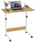 Lvhecforhm Scrivania con Ruote, Tavolino da Laptop Scrivania Mobile Regolabile in Altezza, Scrivania Laptop per Ufficio, Cameretta, Tavolino Portatile Colore Rovere 80x40cm, Tavolo da Lavoro Mobile