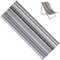 GORGECRAFT Strand Sling Stuhl Canvas 113x43cm Grau Schwarz Weiß Gestreift Ersatz Liegestuhl Stoff Klapp Liegestuhl Bezug Canvas Zum Sonnenbaden Garten Innenhof Terrasse Außenbereich