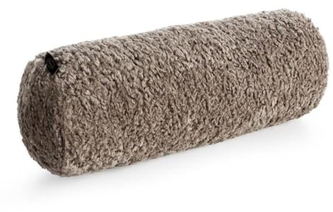 Eurofirany Kopfkissen NACKENROLLE Bouclé Zylindriches Kissen Weiches Dekokissen Flauschiges (beige)