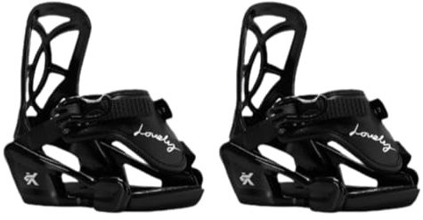 LOVIVER Snowboardbindungen für Kinder, Snowboard-Getriebe, Schnellverschluss, Skating, Anfänger, verstellbar für Snowboardausrüstung, Xs Schwarz