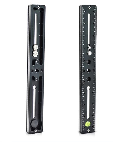 Hilandkom PU 300 Schnellwechselplatte 1/4 Stativgewinde Arca-Swiss Standard, kompatibel mit DSLR- und spiegellosen Kameras, geeignet für Canon, Nikon, Sony, rutschfestes und leichtes Design (PU 300)