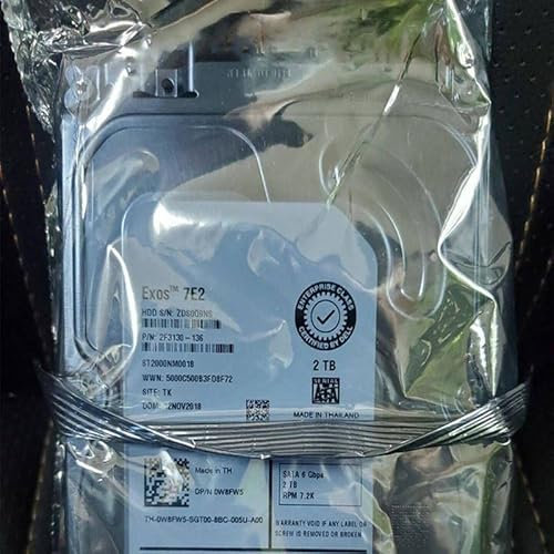 Seagate Constellation Enterprise Capacity 2TB Interne Festplatte ST2000NM0018 3,5 Zoll HDD SATA 6Gb/s 7200RPM 128MB Cache (Reconditionné)