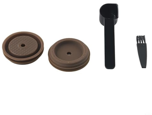 Bebykilemi Lot de 2 couvercles de capsules de café pour Vertuoline, rechargeables en silicone pour Vertuoline, réutilisables