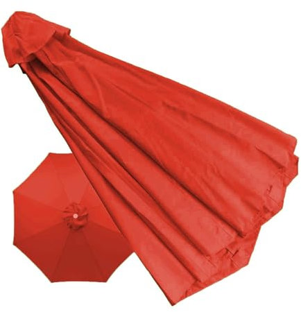 Toile de rechange ronde pour parasol de jardin - Protection UV - 2,7 m/3 m - 6/8 bras