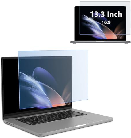 RanBluu 13.3 Zoll Abnehmbar Premium Anti Blaulichtfilter, Anti Blaulicht Blendschutz Displayschutz für Computer & Desktop, Anti Bluelight Screen Protector für 13.3 16:9