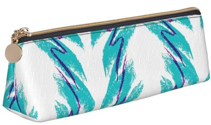 Federmäppchen 90Er-Jahre-Cup-Design Leder Federmäppchen Tragbar Make-Up Tasche, Für Büro, Bürobedarf, Kindergarten