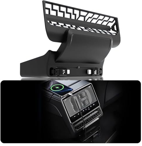 DGXWLLW Für Tesla Model 3 2024 2025 Model Y 2025 Mittelkonsole USB HUB mit einziehbarem Kabel