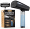 Raelunyi Clothes Steamer, Iron Garment Steamer for Clothes - Foldable and Portable Handheld Steamer Clothing, Ideal for Home, Travel and Office, Quick at Removing Wrinkles (Black)