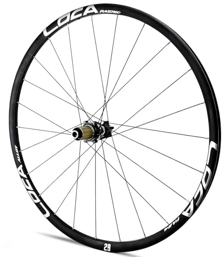700C Road Bikes Front Wheel Disc Brake Rear Wheel Thru Axle 15x100mm/12x142m 24H Hubs For 8/9/10/11/12 Speed Cassette(Black-silver,Rear)
