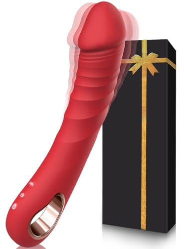 Ciyeeo Realistic Dildo Vibrator for Women G-Spot Sex Toys Vibrators | 10 Powerful Vibrating Clitoral Nipple Stimulator Vibrators, Silent Waterproof Rechargeable with Ring Grip Adult Sex Toys