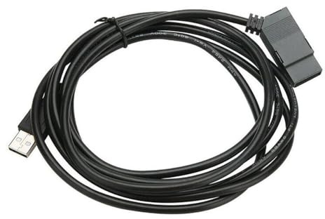 Tidevib USB Kabel PLC Programmierkabel für Siemens Logo! Controller 6ED1 057-1AA01-0BA0 25m Schwarzes Kabel für industrielle Automatisierung und SPS-Kommunikation