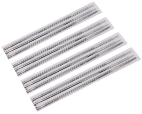 XZXCVN Round Chainsaw Sharpening Files 12Pcs 4mm 5 / 32in, Woodworking Chain Saw File Set - High Hardness Steel, Wear Resistant, Perfect for Efficient Mower Chain Maintenance